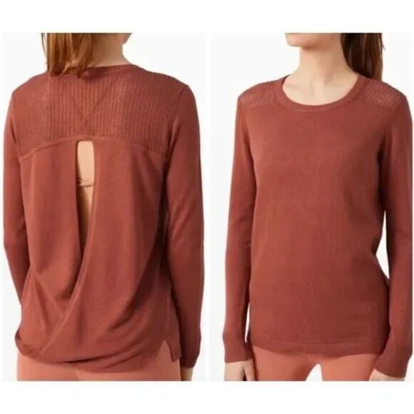 Lululemon Bring It Backbend Sweater Rustic Clay Size Medium approx - Picture 1 of 10